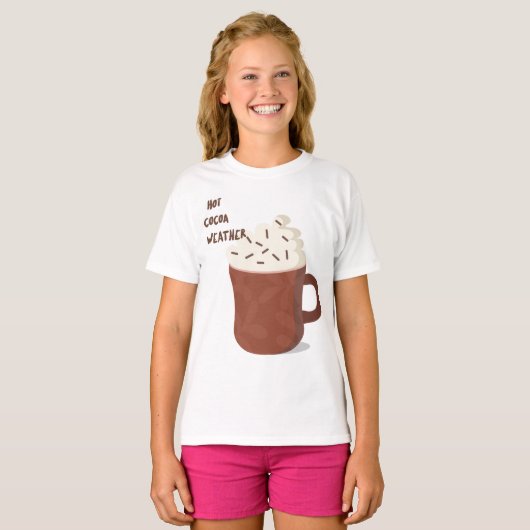 Heet cacaoweer t-shirt (Voorkant volledig)