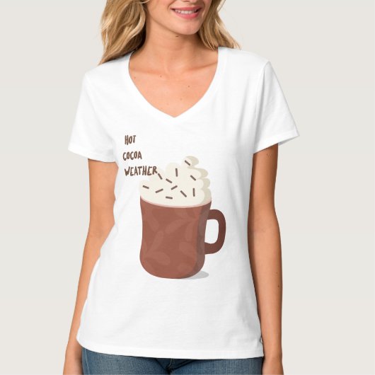 Heet cacaoweer t-shirt (Voorkant)