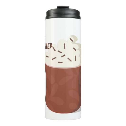 Heet cacaoweer thermosbeker (Voorkant)