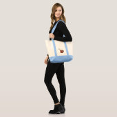 Heet cacaoweer tote bag (Voorkant (model))