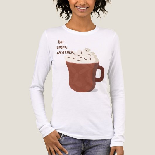 Heet cacaoweer Tri-Blend shirt (Voorkant volledig)