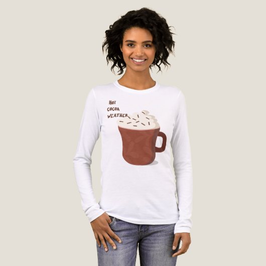 Heet cacaoweer Tri-Blend shirt (Voorkant)