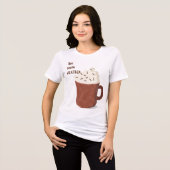 Heet cacaoweer Tri-Blend shirt (Voorkant volledig)