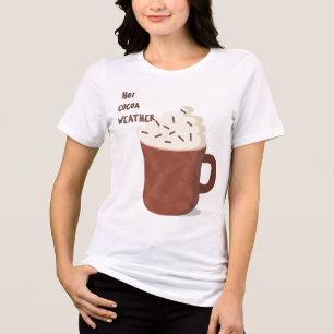 Heet cacaoweer Tri-Blend shirt