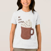 Heet cacaoweer Tri-Blend shirt (Voorkant)