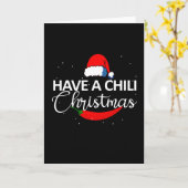Heet Chili Pepper Kerstontwerp, Unisex Kaart (Gele Bloem)
