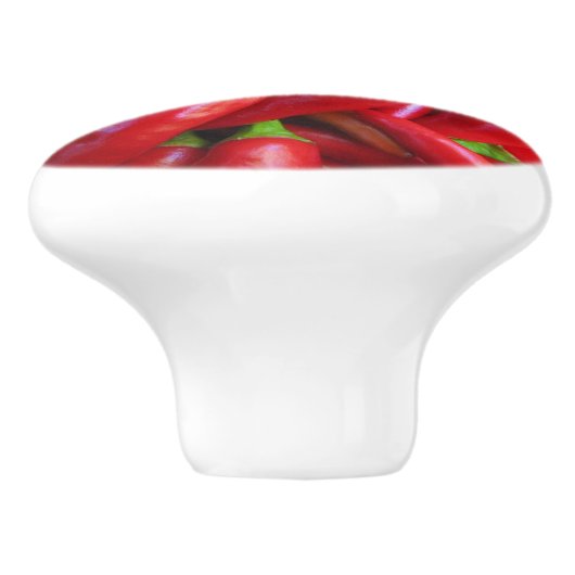 Heet Chili Peppers Ceramic Knob Keramische Knop (Zijkant)
