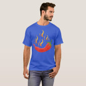 Heet Chili Rode Peper Pittige 80s cadeau T-shirt (Voorkant volledig)