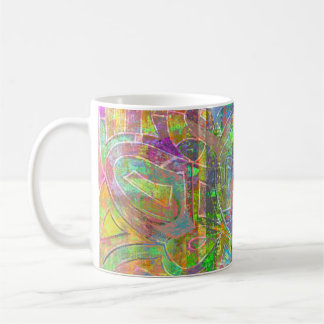 "Heet Chinees eten" abstracte kunst koffiemok