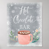 Heet Chocolade Bar Caca Sweet Girl Birthday Sign Poster (Voorkant)