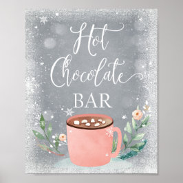 Heet Chocolade Bar Caca Sweet Girl Birthday Sign Poster