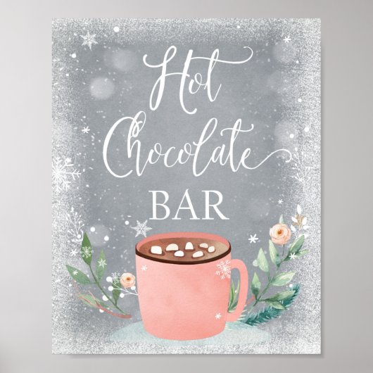 Heet Chocolade Bar Caca Sweet Girl Birthday Sign Poster (Voorkant)