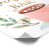 Heet Chocolade Bar Caca Sweet Girl Birthday Sign Poster (Hoek)