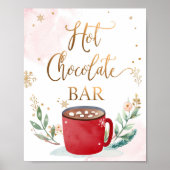 Heet Chocolade Bar Caca Sweet Girl Birthday Sign Poster (Voorkant)
