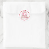 Heet Chocolade Bom Valentijnstag Label (Tas)