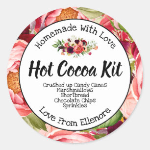 Heet Chocolade Caca Kit Jar Label