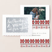 Heet chocolade- en sneeuwritme-ontwerp folie kaarten (Display)