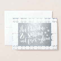 Heet chocolade- en sneeuwritme-ontwerp