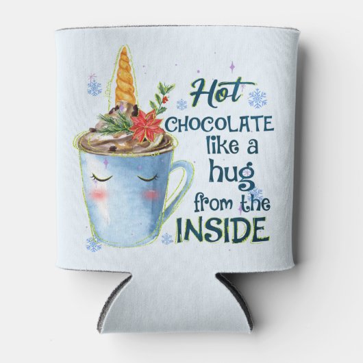 Heet Chocolade Unicorn Blikjeskoeler (Voorkant)