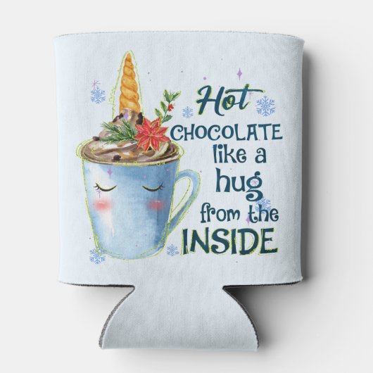 Heet Chocolade Unicorn Blikjeskoeler (Achterkant)