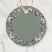 Heet chocoladebom label. Winterhete cacaombom Favo Bedankjes Labels (Achterkant)