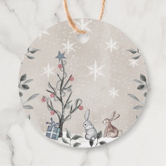 Heet chocoladebom label. Winterhete cacaombom Favo Bedankjes Labels (Achterkant)