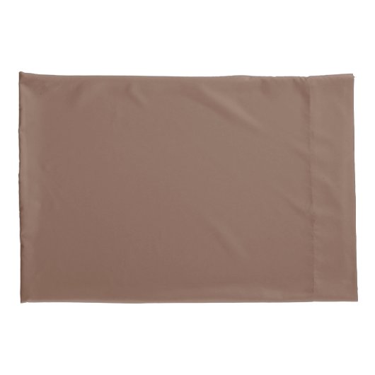 Heet Chocoladebruin Kussensloop (Achterkant-Rechts)