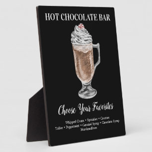 Heet chocoladestaaf Drink Plaque Fotoplaat