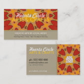 Heet cirkelvormig, levendig Visitekaartje (Voorkant / Achterkant)