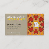 Heet cirkelvormig, levendig Visitekaartje (Achterkant)