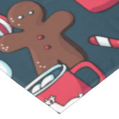 Heet Coco en kerstboompatroon Tafelkleed (Gekanteld)