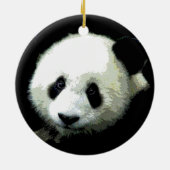 Heet Cool Chic Panda Kerstboom Ornament (Achterkant)