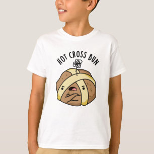 Heet Cross Bun Grappig Eten Pun T-shirt
