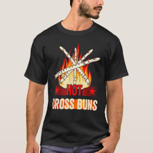 Heet Cross Buns Leuke Foodie T-shirt