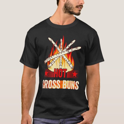 Heet Cross Buns Leuke Foodie T-shirt (Voorkant)