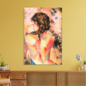 Heet Dameslichaam - Abstracte Vrouw Lichaam Origin Canvas Afdruk (Insitu (Woonkamer))