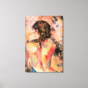 Heet Dameslichaam - Abstracte Vrouw Lichaam Origin Canvas Afdruk