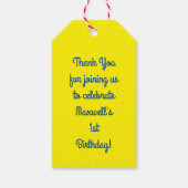 Heet Dog Kinderen van Birthday Party uit Cute Cute Cadeaulabel (Achterkant)