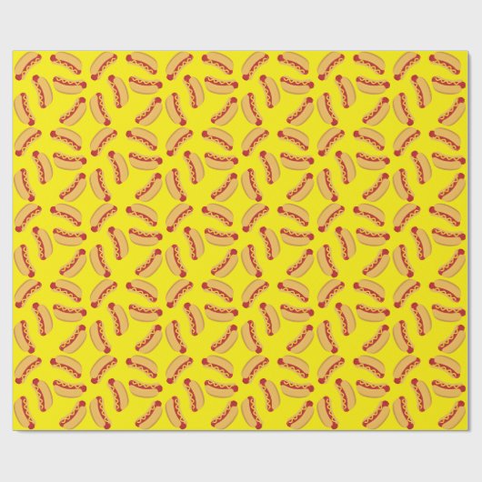 Heet Dog Kinderen van Birthday Party uit Cute Cute Cadeaupapier (Vlak)