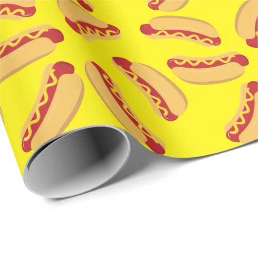 Heet Dog Kinderen van Birthday Party uit Cute Cute Cadeaupapier (Rol Hoek)