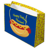 Heet Dog Kinderen van Birthday Party uit Cute Cute Groot Cadeauzakje (Achterkant Gekanteld)