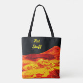 Heet-domme Lava op canvas tas (Achterkant)