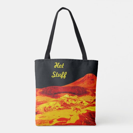 Heet-domme Lava op canvas tas (Achterkant)