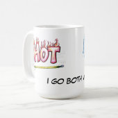 Heet en koud - ik ga beide manieren koffiemok (Voorkant links)