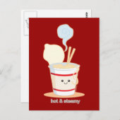 Heet en Steamy Briefkaart (Voorkant / Achterkant)