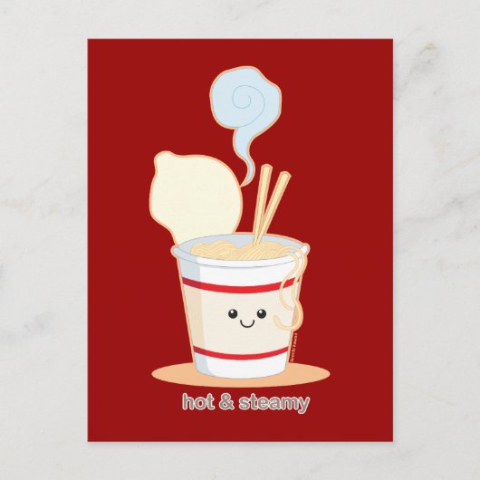 Heet en Steamy Briefkaart (Voorkant)