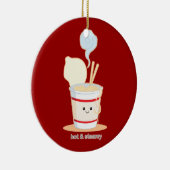 Heet en Steamy Keramisch Ornament (Rechts)