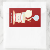 Heet en Steamy Rechthoekige Sticker (Tas)