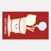 Heet en Steamy Rechthoekige Sticker (Voorkant)