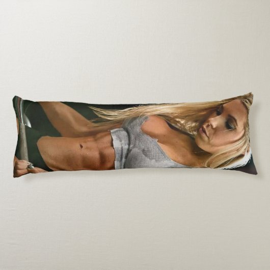 Heet Fitness Meisje Lichaamskussen (Achterkant)